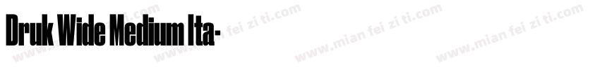 Druk Wide Medium Ita字体转换